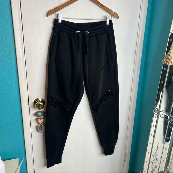 Venum sweatpants practice UFC black on black spell out - Picture 1 of 5